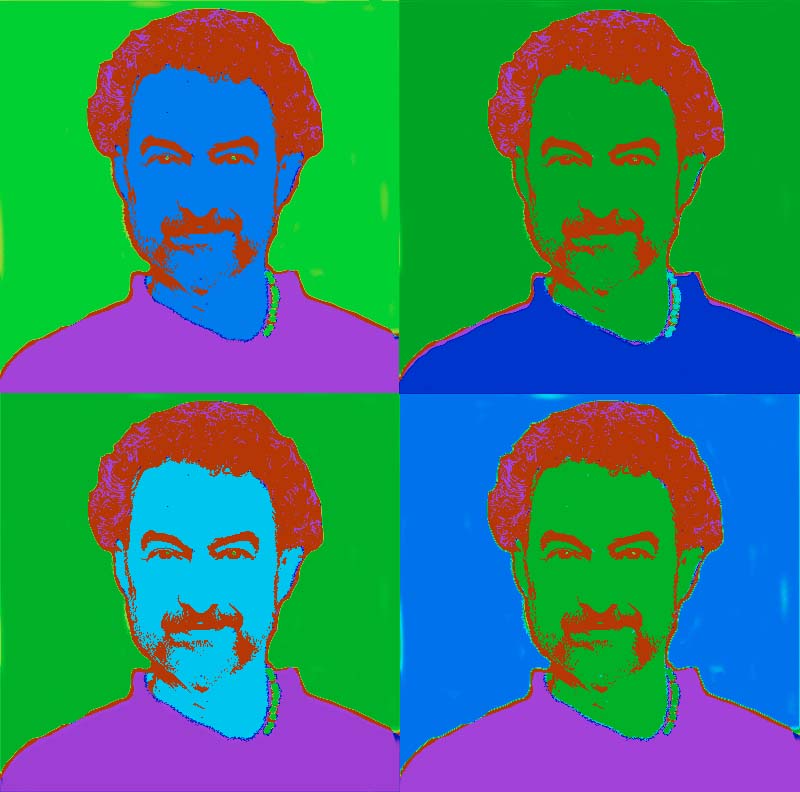 warhol-ized portrait--blue-green